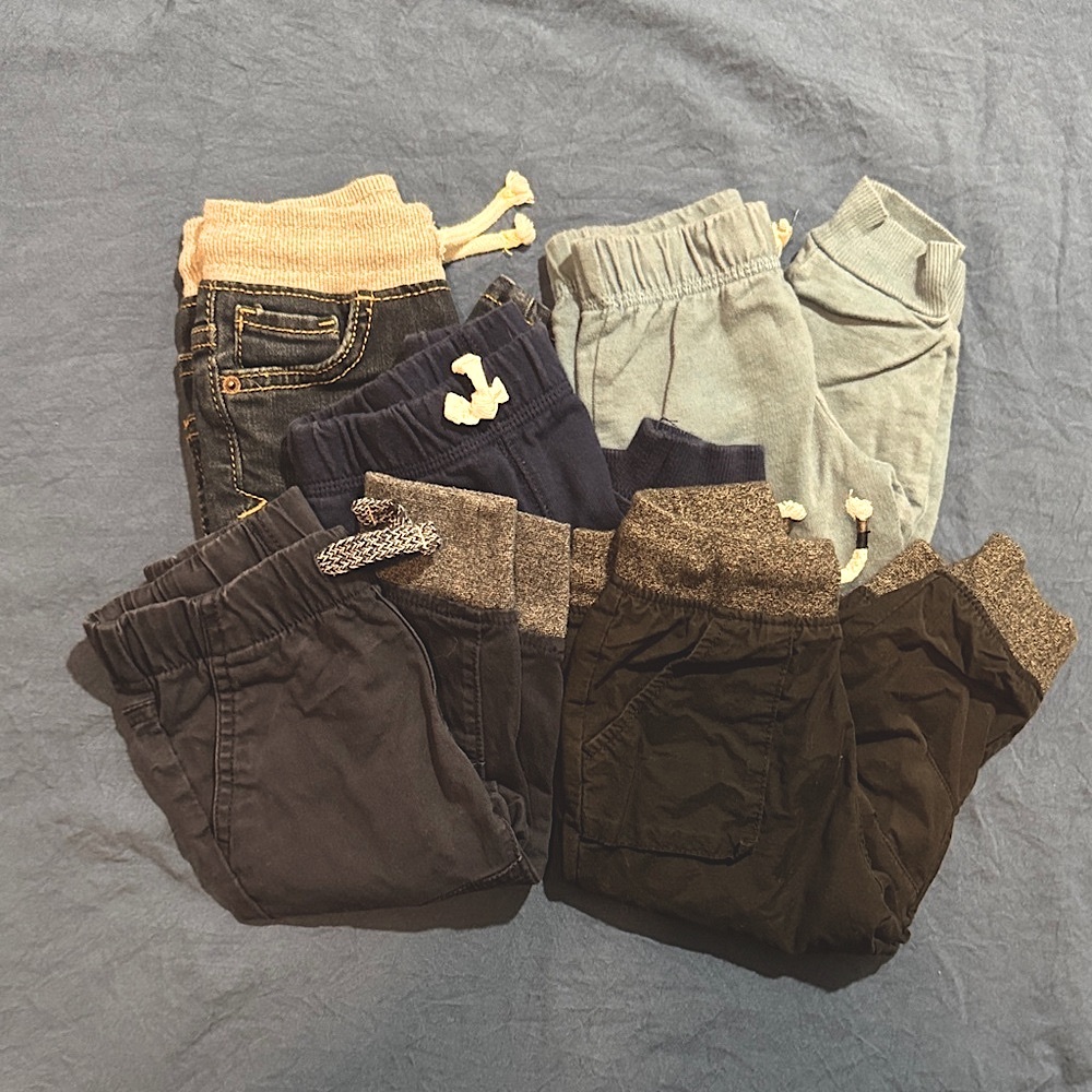 Set of 5 Assorted Toddler Pants - 5 for $15!